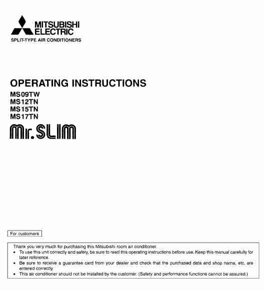 MITSUBISHI ELECTRIC MS09TW-page_pdf
